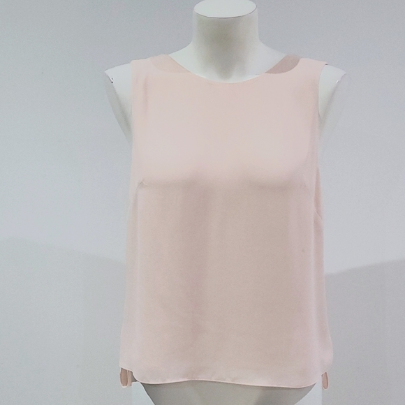 Veronika Maine Size 8 pastel pink back drape sleeveless top - Picture 4 of 8